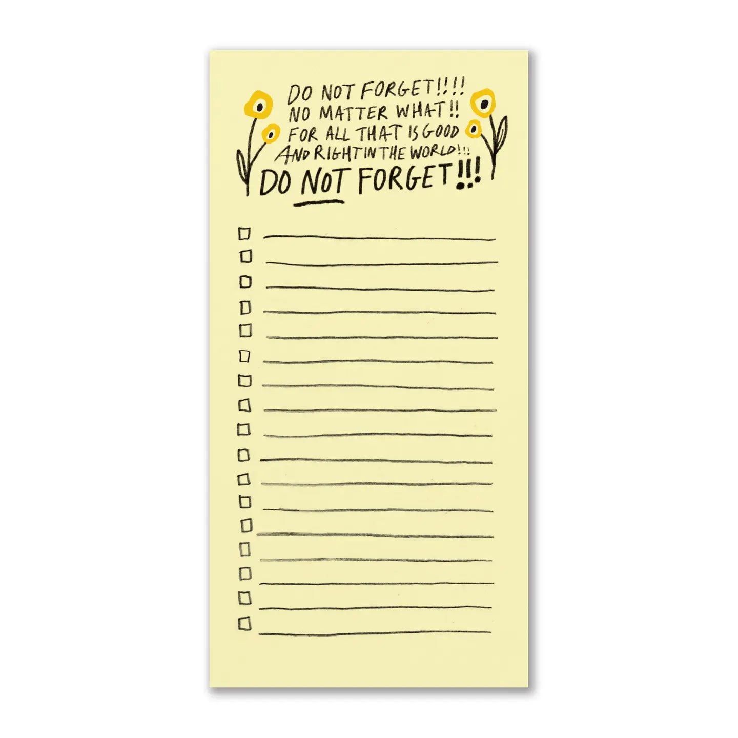 Do Not Forget Notepad