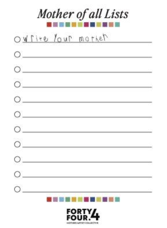 Calepin et crayon «Mother Of All Lists»