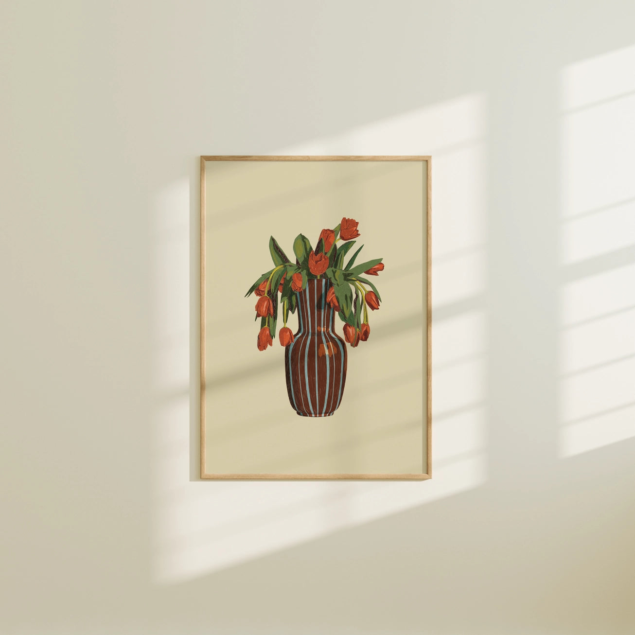 Tulips in Vase Art Print