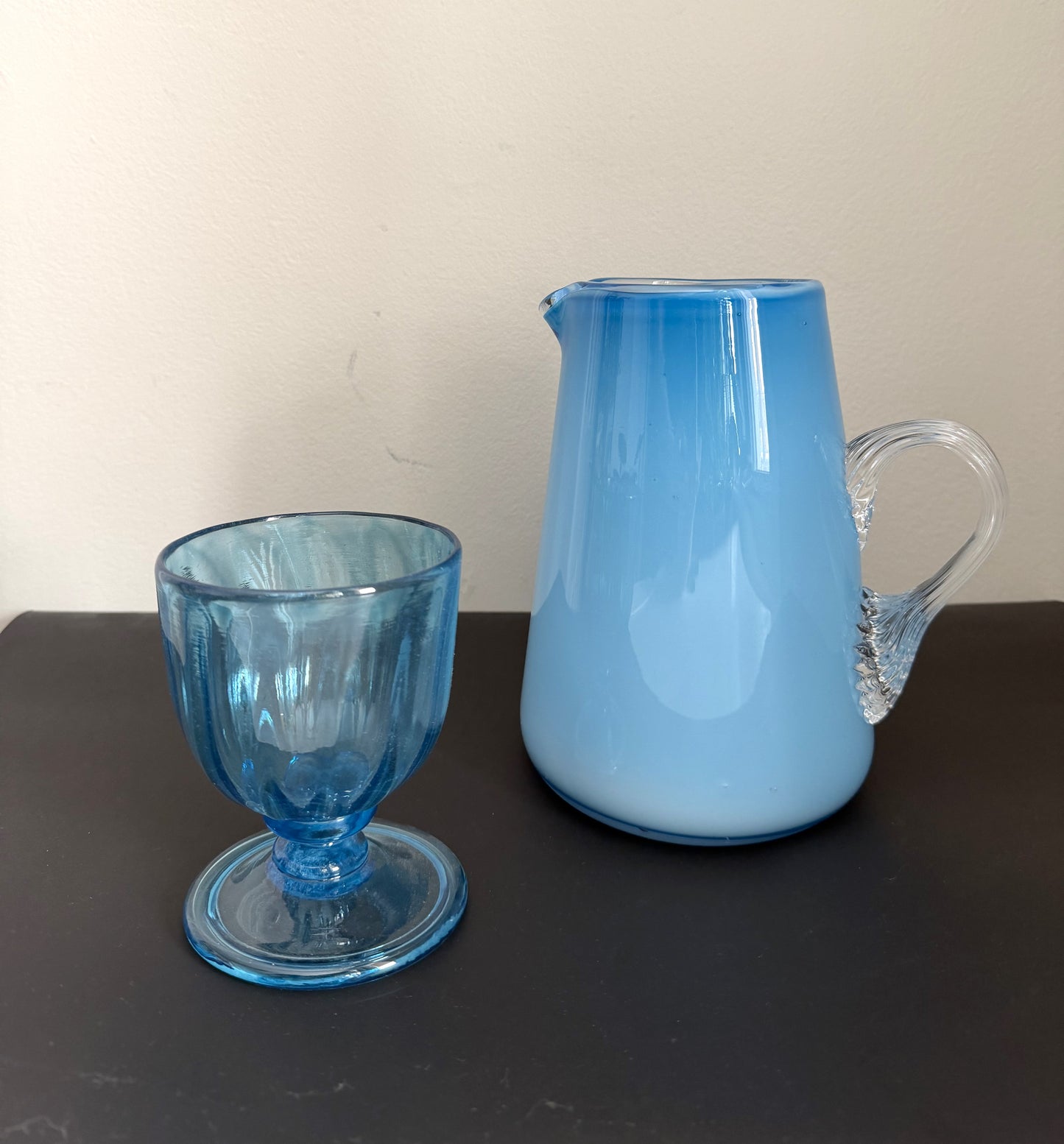 Krul Glass | Blue Goblet