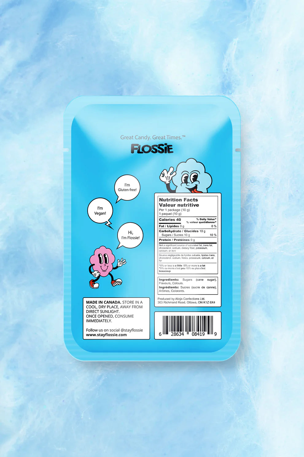 Barbe à Papa Flossie - Framboise Bleu