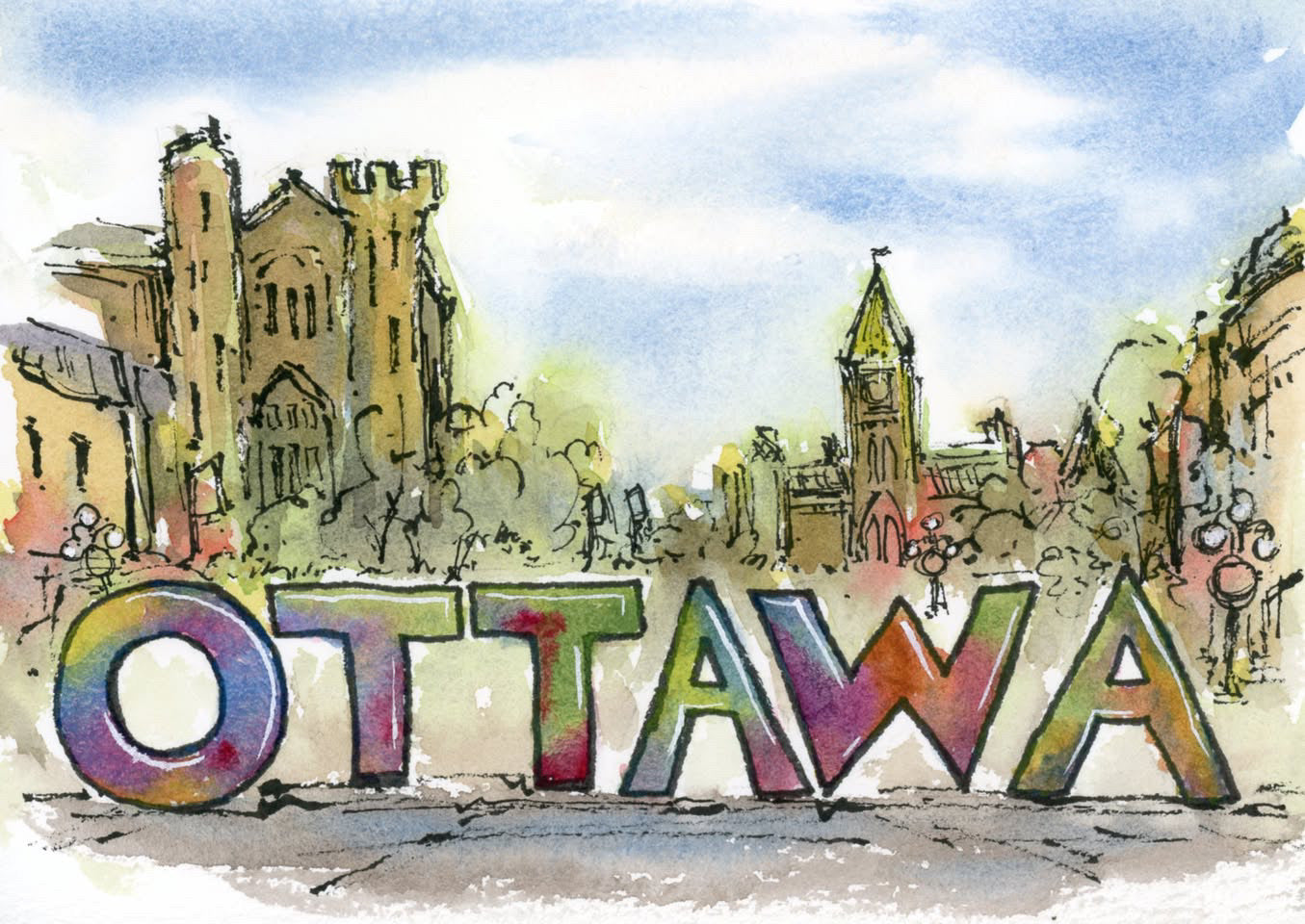 Impression par Tommy Lee - Ottawa sign