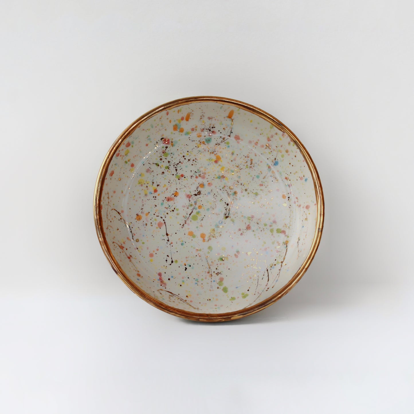 Grand plat à bijoux rayé