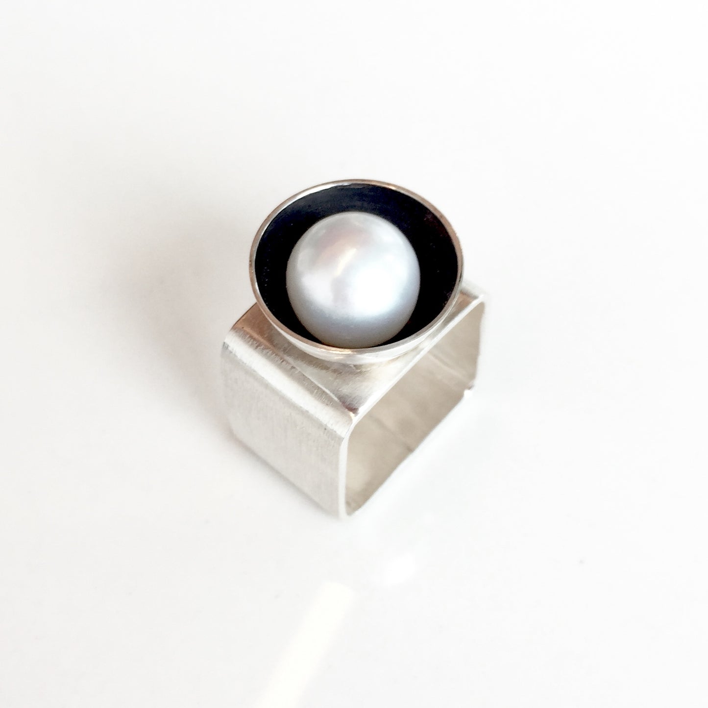 Square Pearl Ring