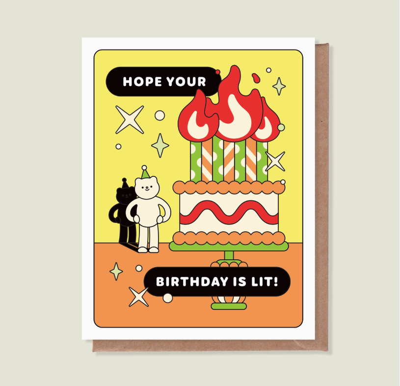 Hope Your Birthday Is Lit Greeting Card