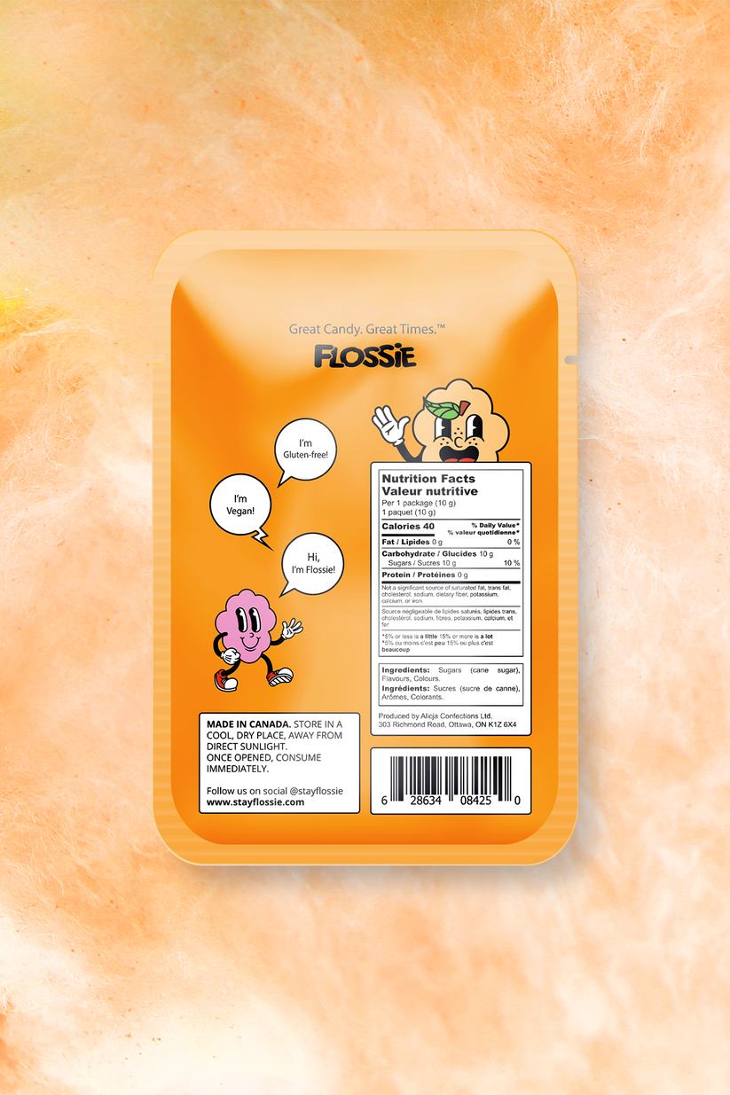 Flossie Cotton Candy - Tangerine Flavour
