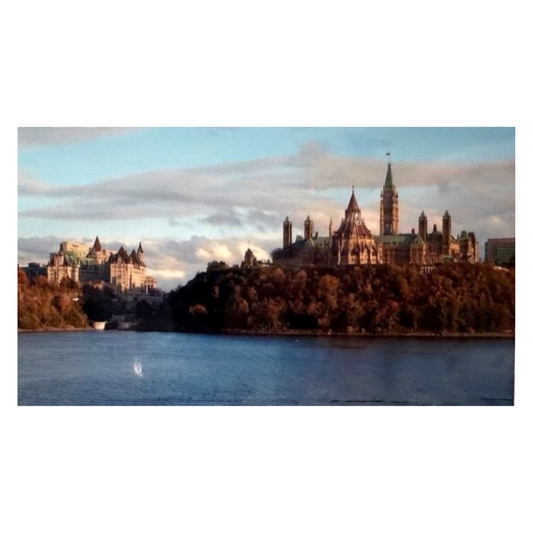Afternoon Ottawa River and Parliament Card