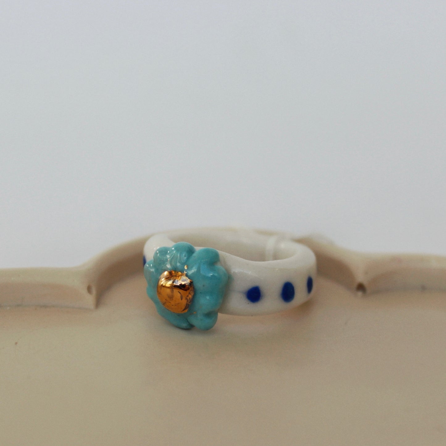 Assorted Porcelain Rings - Ornate Style