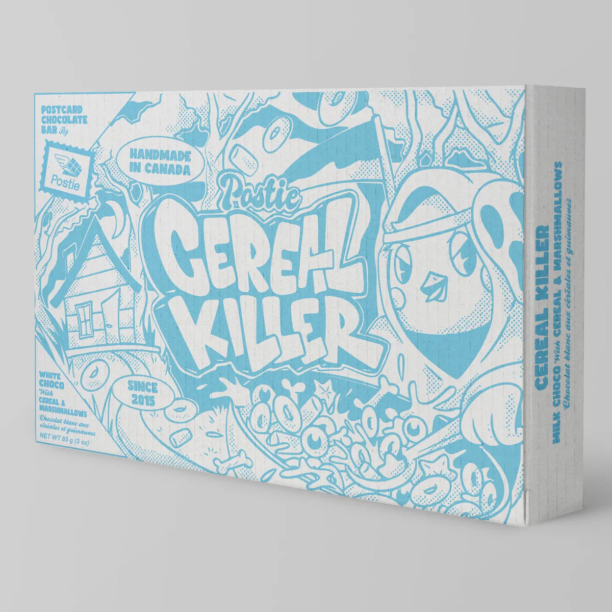 Cereal Killer White Postcard Chocolate Bar