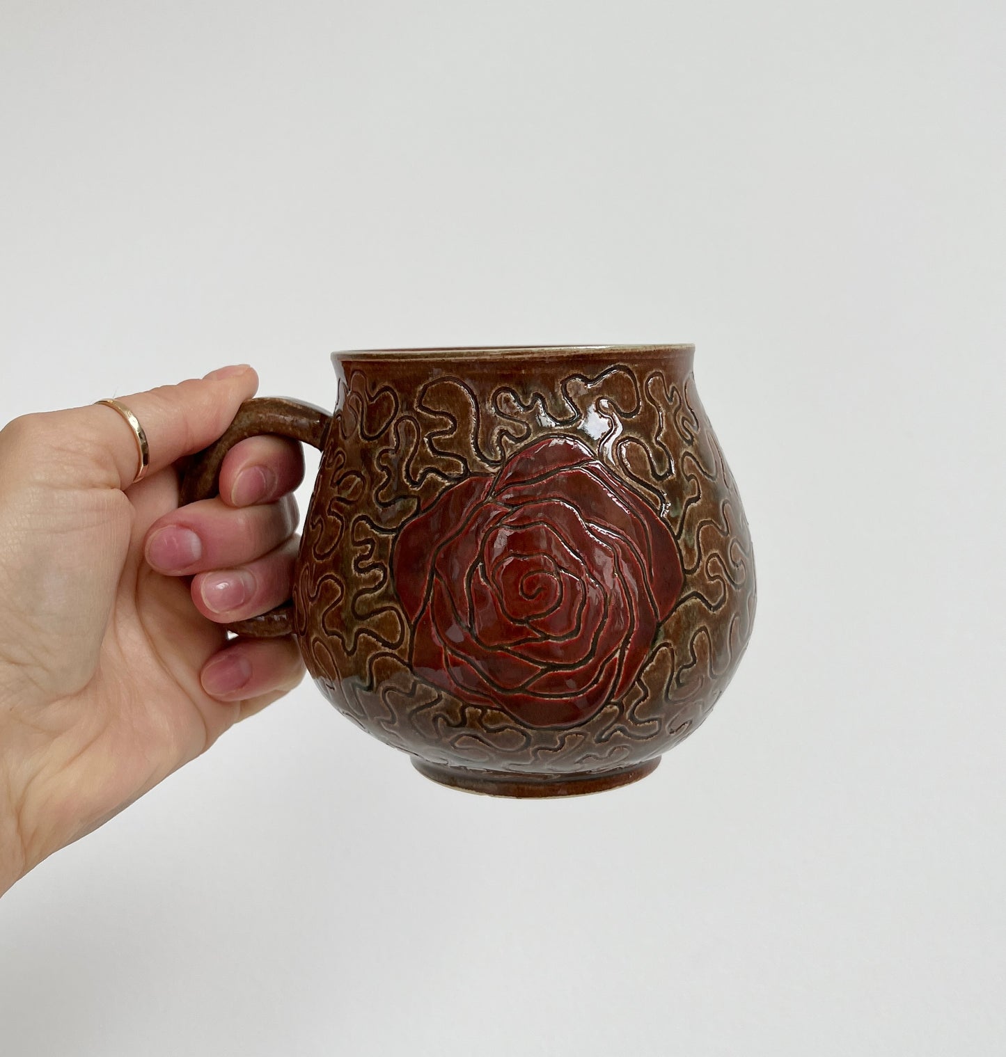 Rosalie Gingras - Squiggle Rose Mug