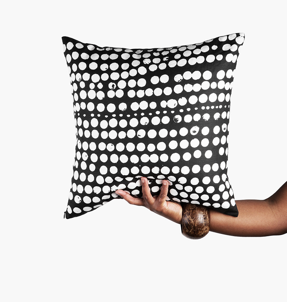 Pebbled Charcoal Pillow