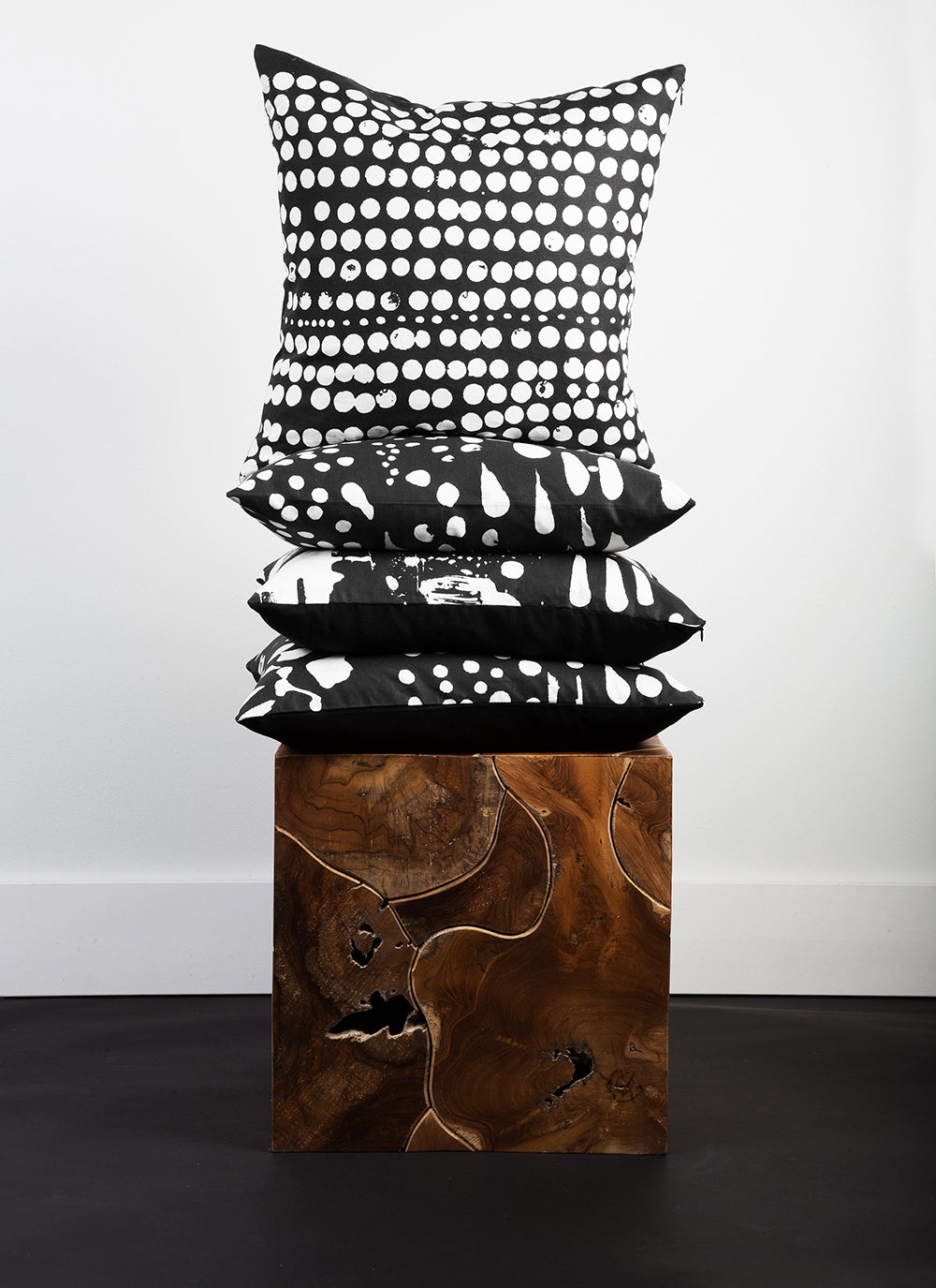 Pebbled Charcoal Pillow