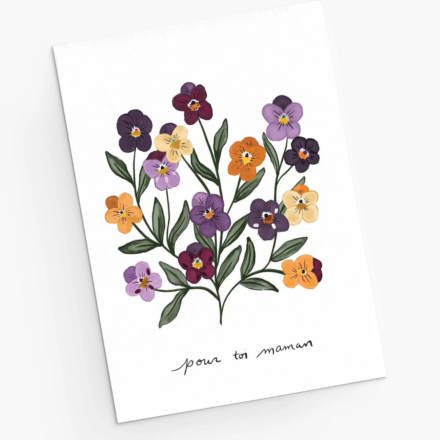 Violet Mother's Day Gretting Card