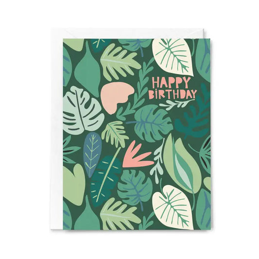 Carte de vœux Happy Birthday Plants Make Me Happy