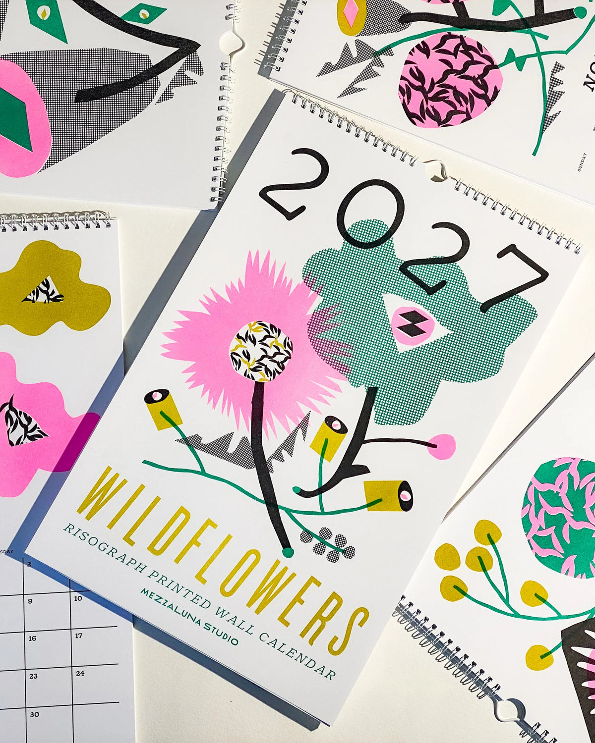 2027 Wild Flowers Risograph Wall Calendar – boutique OAG Shop