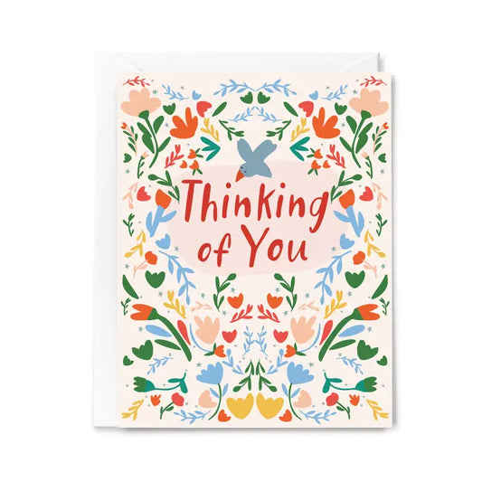 Thinking of You Floral Sympathy Greeting Card