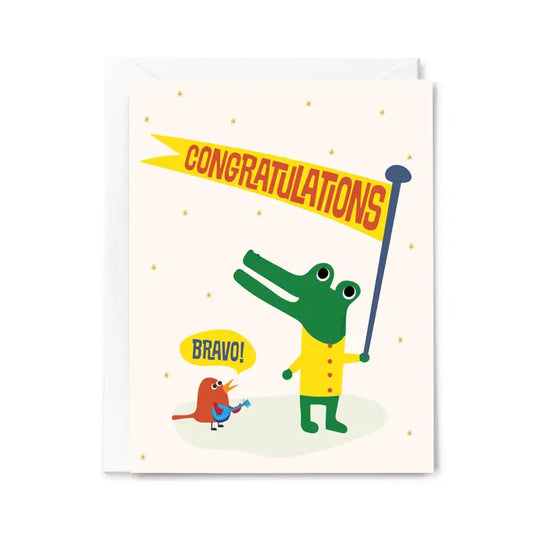 Congratulations Alligator Card