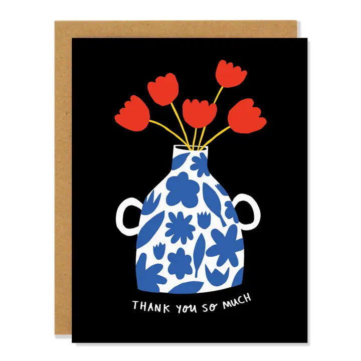 Thank You Vase - Carte De Vœux