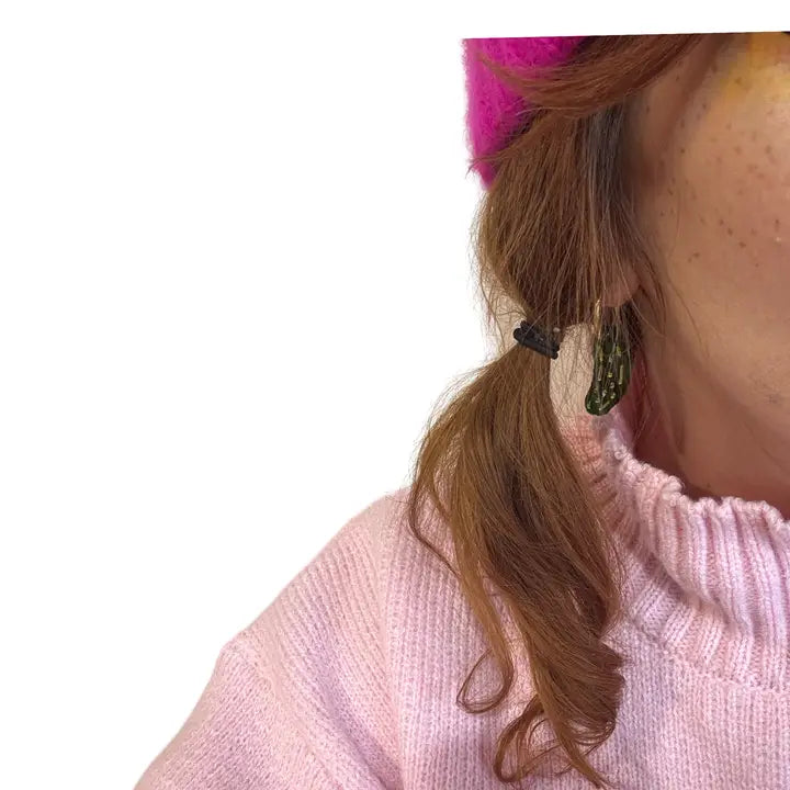 Boucle d'oreille framboise