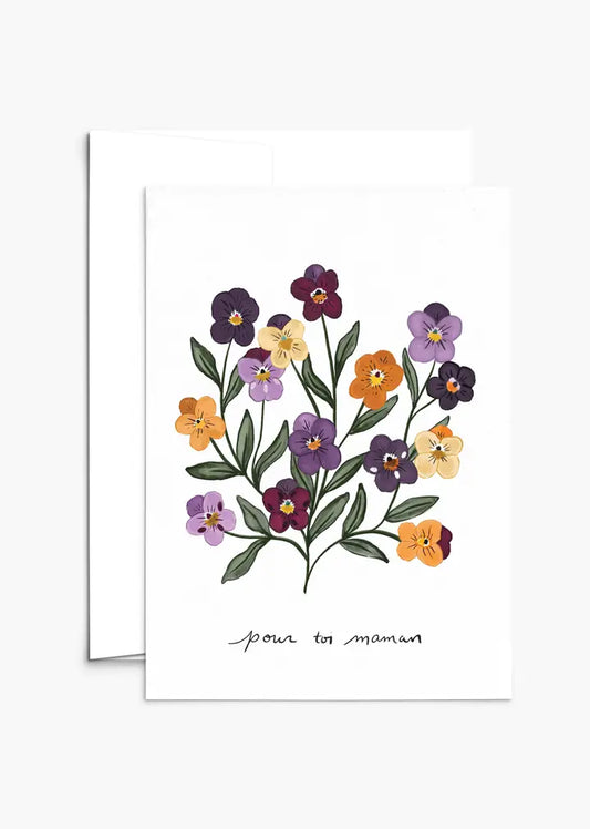 Violet Mother's Day Gretting Card