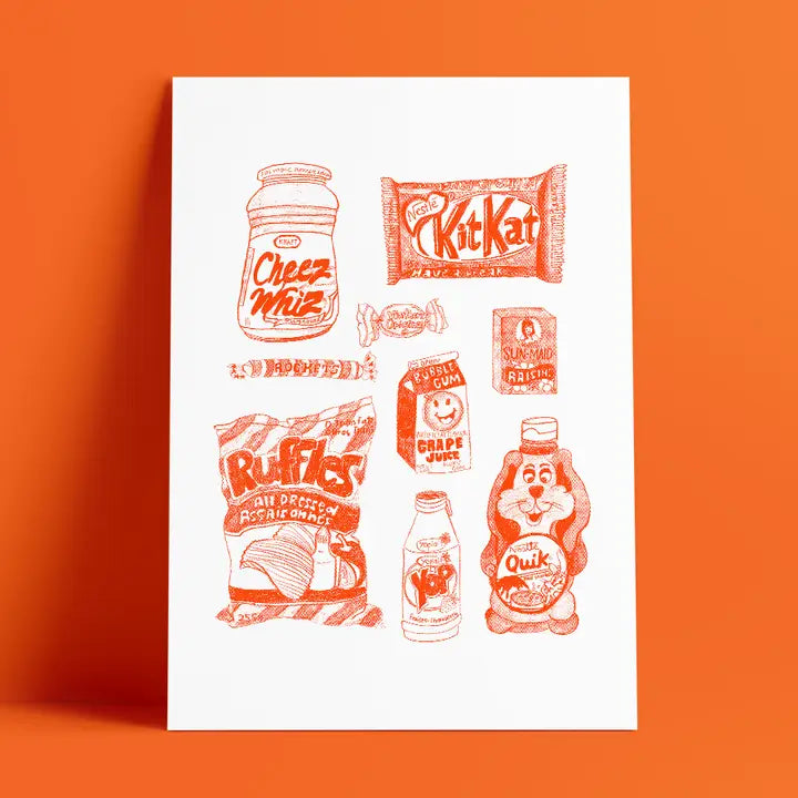 Art Print | "90's Snacks"