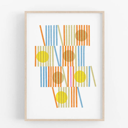 Slice • Modern Risograph Print