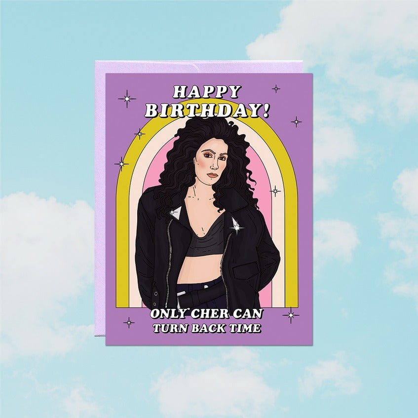 Cher Turn Back Time | Carte d'anniversaire