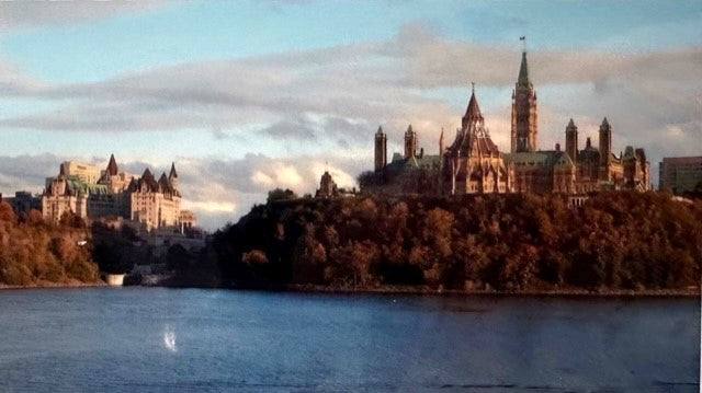Carte Après-midi de la rivière des Outaouais et du Parlement