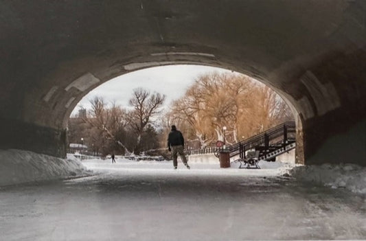 Carte de patinage sur le canal