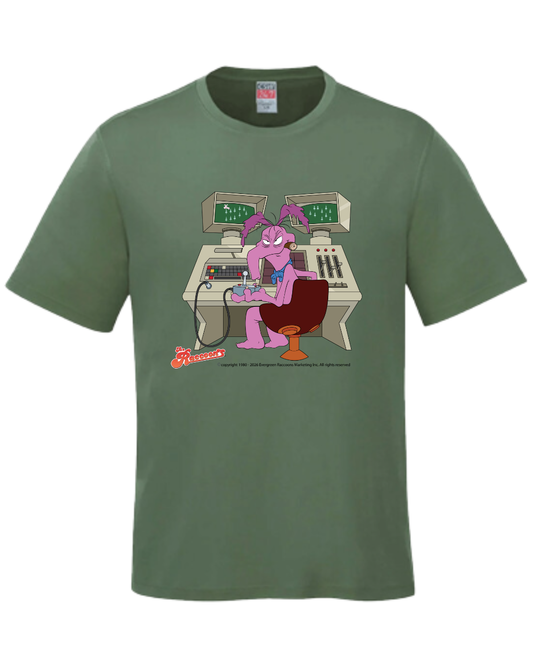 The Raccoons - Cyril Gaming T-Shirt in Fatigue Green