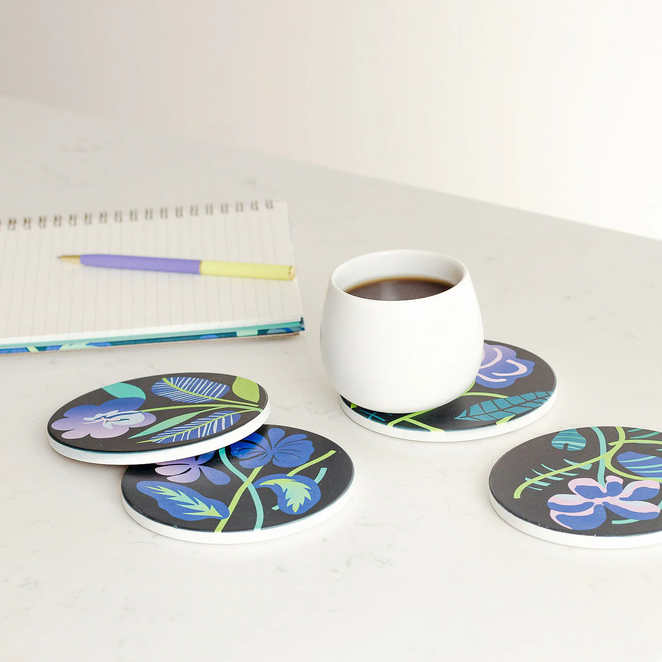 Absorbent Ceramic Coasters - Archipelago