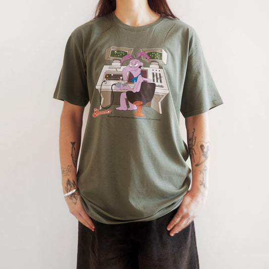 The Raccoons - Cyril Gaming T-Shirt in Fatigue Green