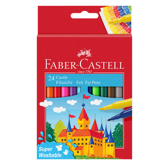 Felt Tip Pens - Box of 24 Colours