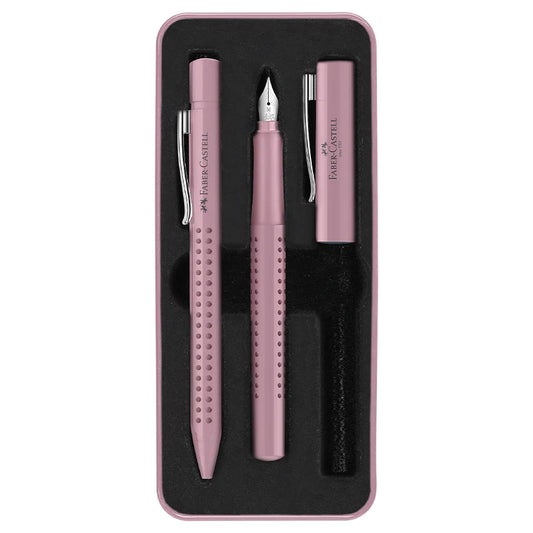 Fountain and Ballpoint Pen Set - Rose Shadow