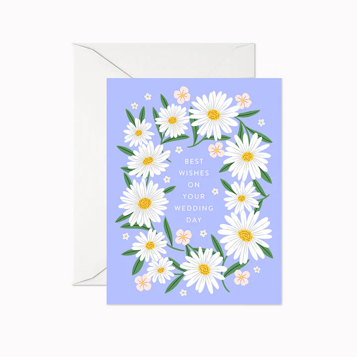 Carte de mariage | marguerites