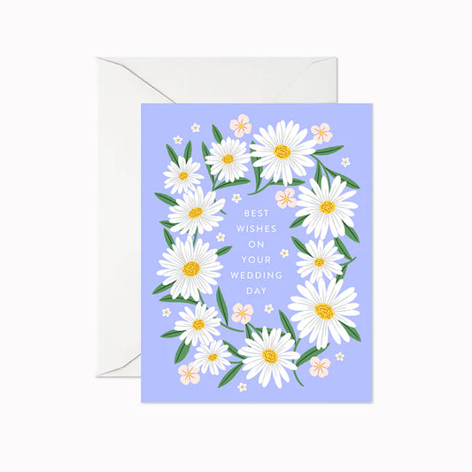 Carte de mariage | marguerites