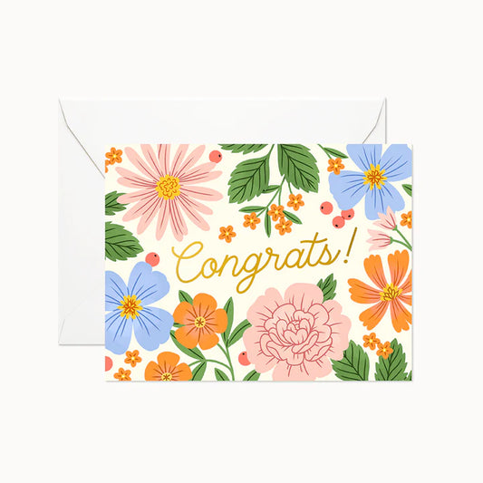 Congrats Summer Garden Card