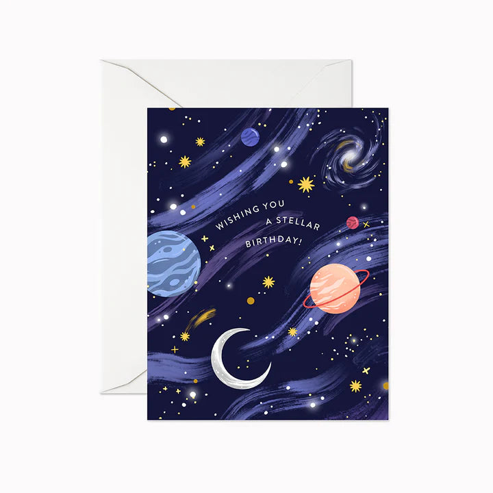 Carte d'anniversaire | Système stellaire