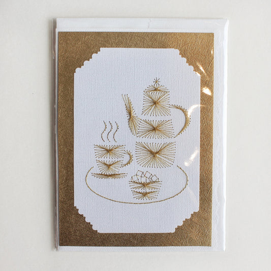 Tea Set with Sugar Bowl Card