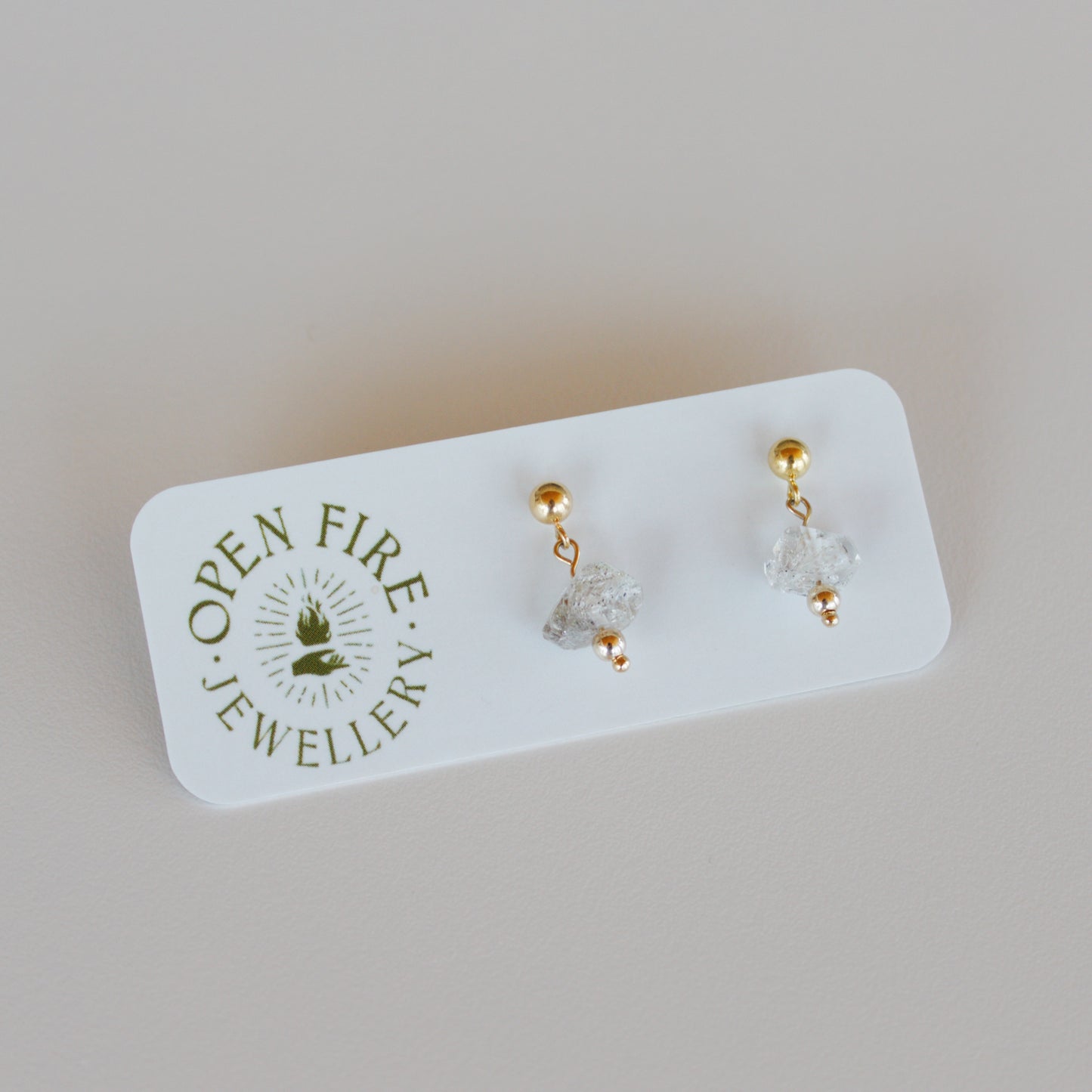 Vibrant, Raw Gem Studs