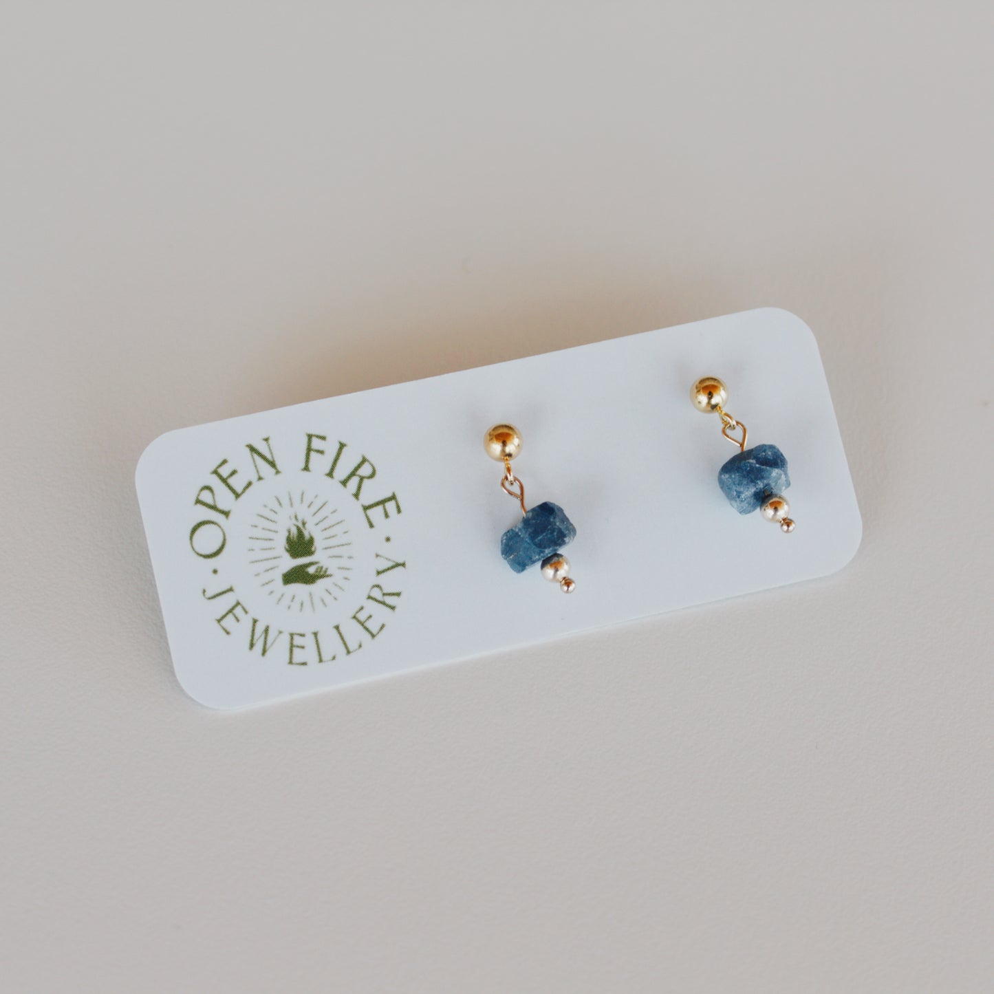 Vibrant, Raw Gem Studs