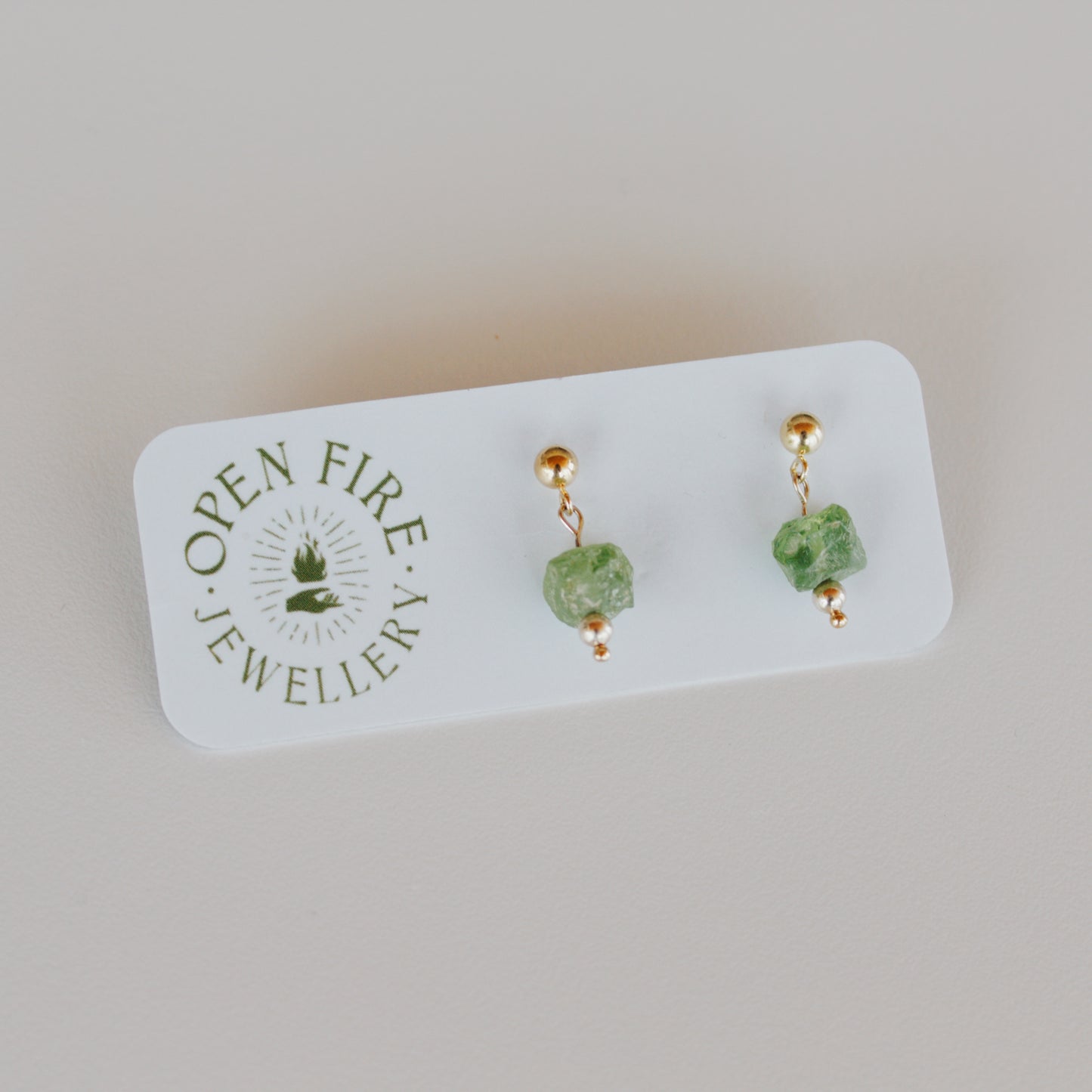 Vibrant, Raw Gem Studs
