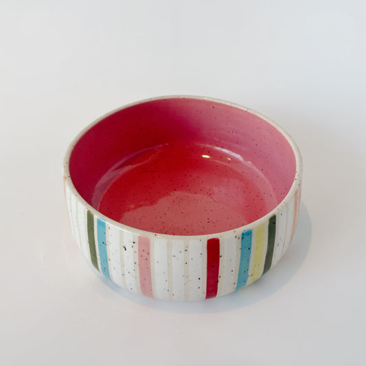 Bright Stripes Bowl