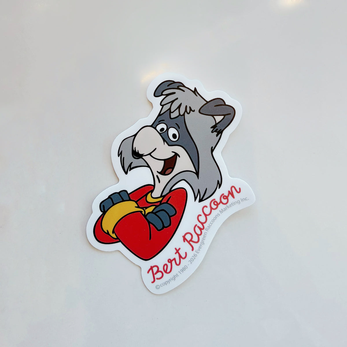 Autocollant Bert the Raccoon