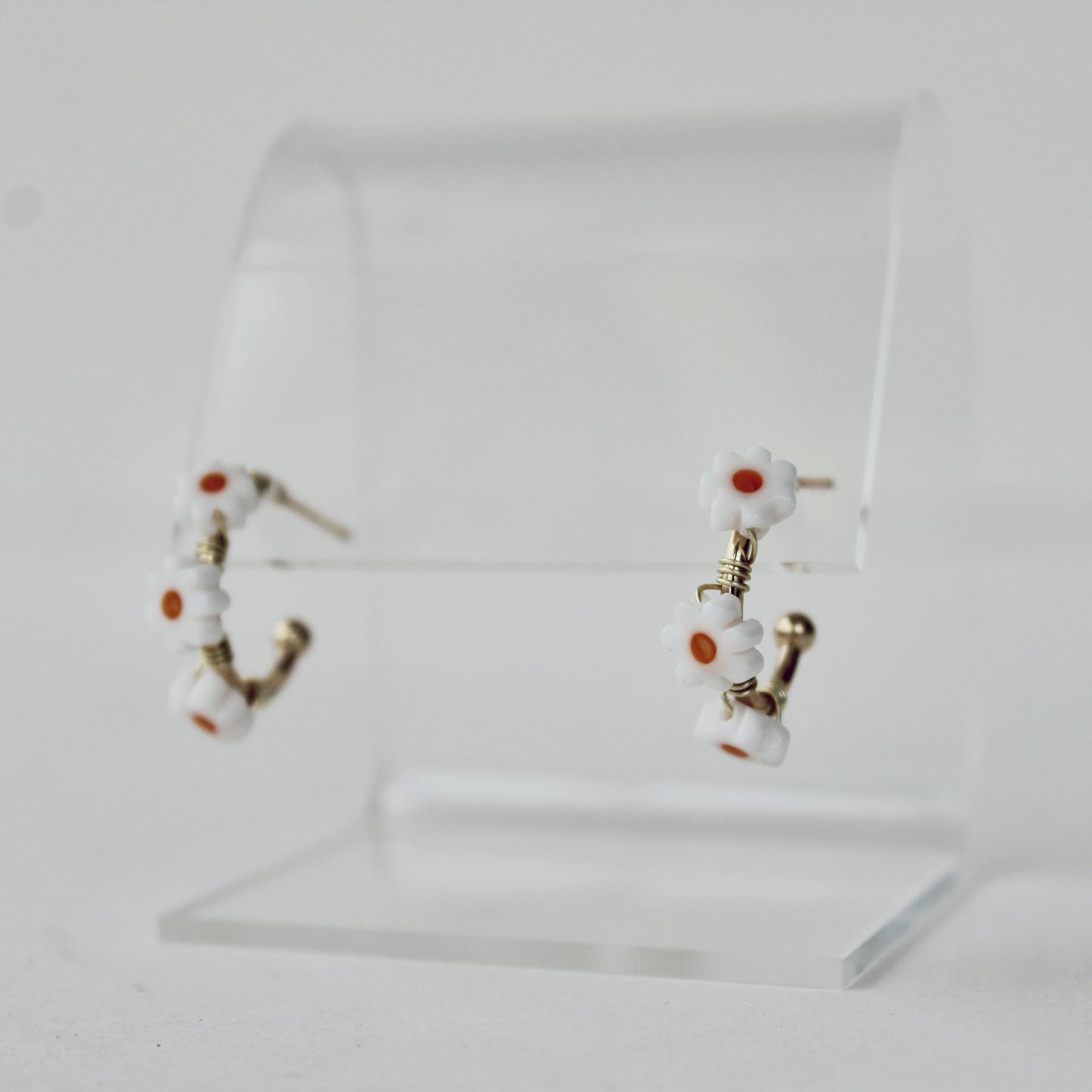 Baby Gemstones Hoop Earrings