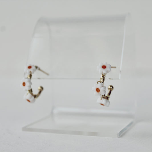Baby Gemstones Hoop Earrings