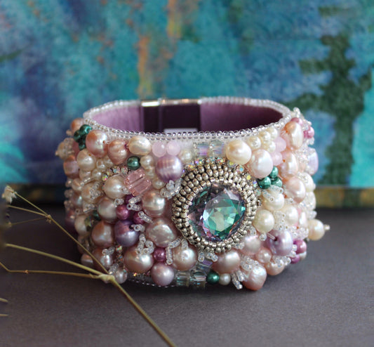 Judy Lovell - Beaded Cuff (Contemplation)