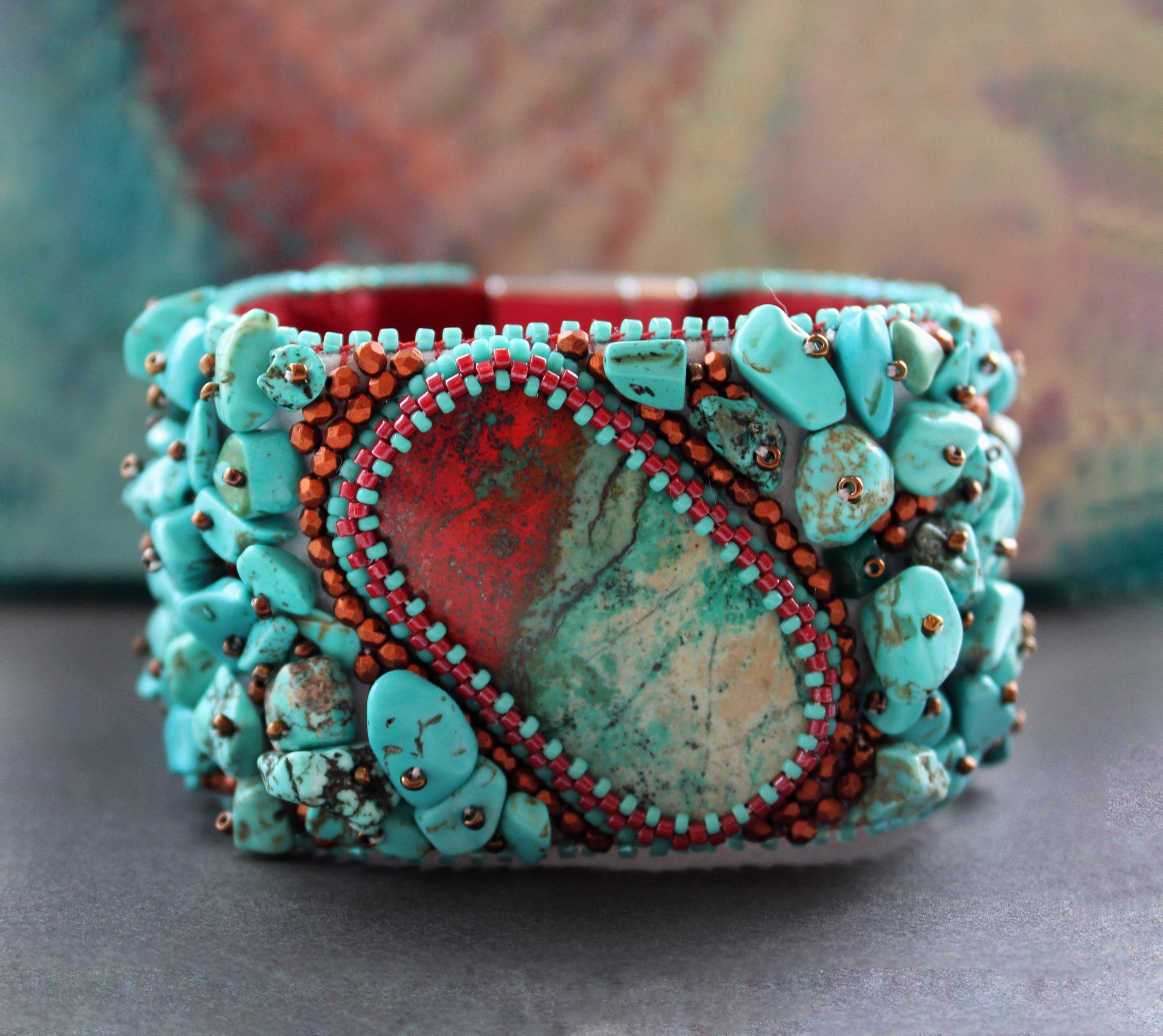 Judy Lovell Beaded Cuff Sonora Sunset