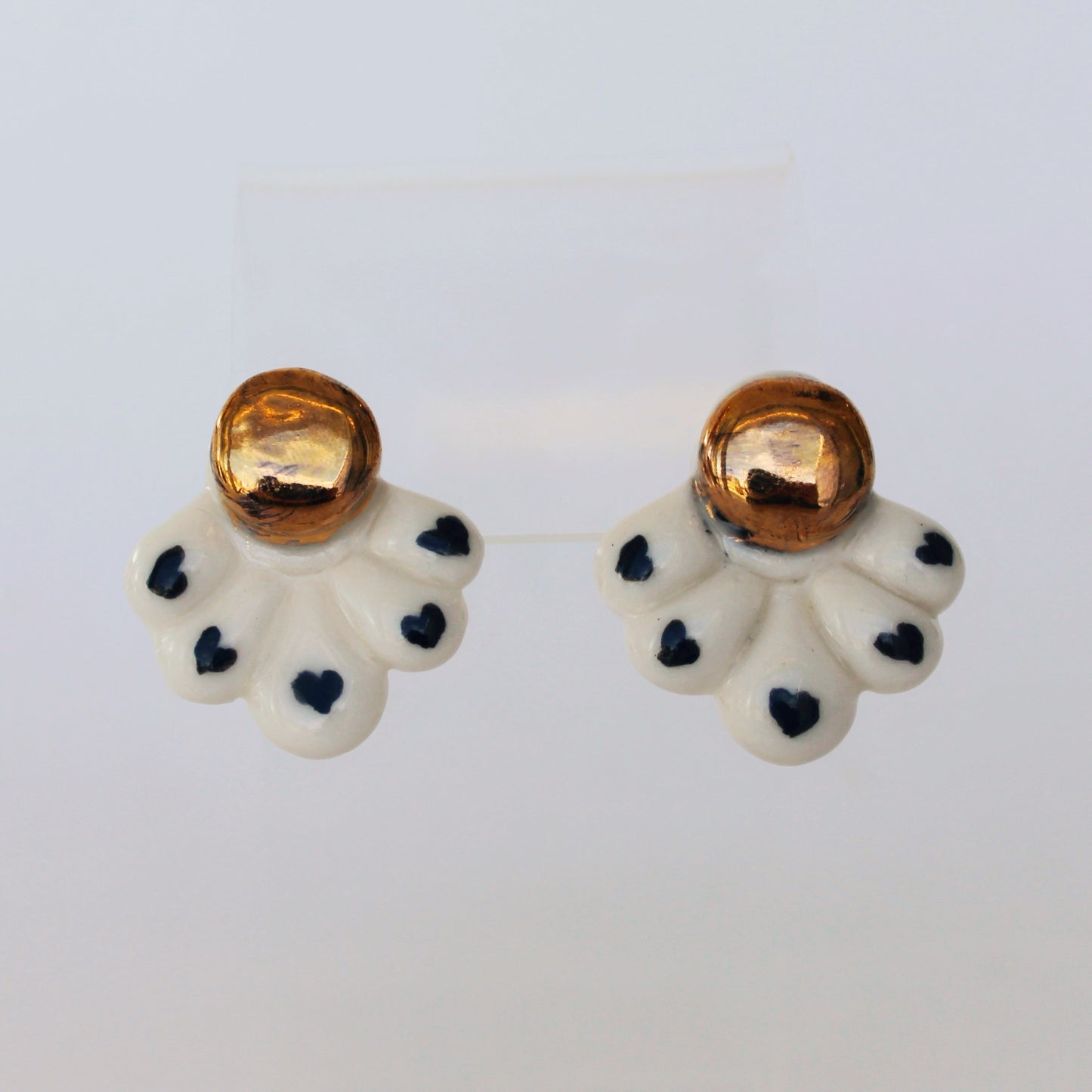 Heart + Clover Stud Earrings