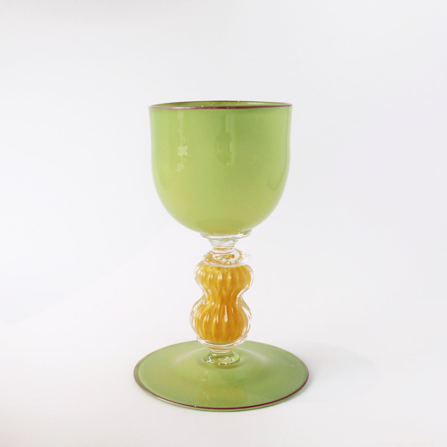 Krul Glass | Green Statement Goblet